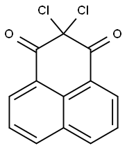 2,2-dichloro-2,3-dihydro-1H-phenalene-1,3-dione 结构式
