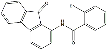 2-bromo-N-(9-oxo-9H-fluoren-1-yl)benzenecarboxamide 结构式