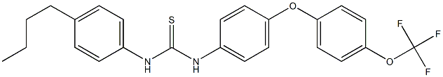 N-(4-butylphenyl)-N'-{4-[4-(trifluoromethoxy)phenoxy]phenyl}thiourea 结构式