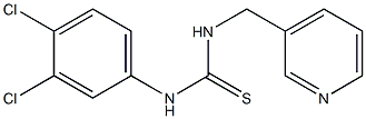 N-(3,4-dichlorophenyl)-N'-(3-pyridylmethyl)thiourea 结构式