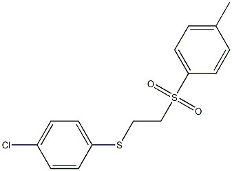 1-({2-[(4-chlorophenyl)thio]ethyl}sulfonyl)-4-methylbenzene 结构式