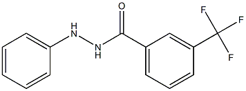 N'-phenyl-3-(trifluoromethyl)benzenecarbohydrazide 结构式