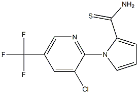 1-[3-chloro-5-(trifluoromethyl)-2-pyridinyl]-1H-pyrrole-2-carbothioamide 结构式