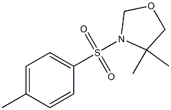 4,4-dimethyl-3-[(4-methylphenyl)sulfonyl]-1,3-oxazolane 结构式