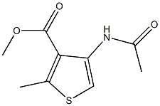 methyl 4-(acetylamino)-2-methylthiophene-3-carboxylate 结构式