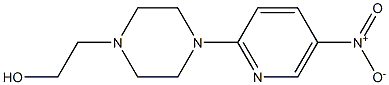 2-[4-(5-nitro-2-pyridinyl)piperazino]-1-ethanol 结构式