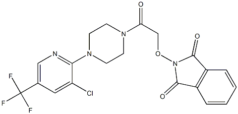 2-(2-{4-[3-chloro-5-(trifluoromethyl)-2-pyridinyl]piperazino}-2-oxoethoxy)-1H-isoindole-1,3(2H)-dione 结构式