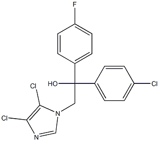 1-(4-chlorophenyl)-2-(4,5-dichloro-1H-imidazol-1-yl)-1-(4-fluorophenyl)-1-ethanol 结构式