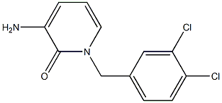 3-amino-1-(3,4-dichlorobenzyl)-2(1H)-pyridinone 结构式