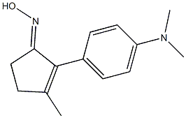 2-[4-(dimethylamino)phenyl]-3-methylcyclopent-2-en-1-one oxime 结构式