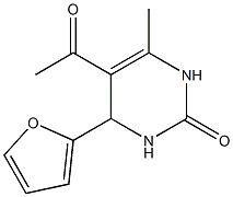 5-acetyl-4-(2-furyl)-6-methyl-1,2,3,4-tetrahydropyrimidin-2-one 结构式