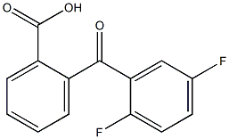 2-(2,5-difluorobenzoyl)benzoic acid 结构式