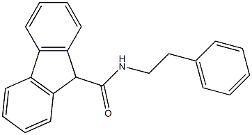 N-phenethyl-9H-fluorene-9-carboxamide 结构式