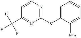 2-{[4-(trifluoromethyl)-2-pyrimidinyl]sulfanyl}aniline 结构式