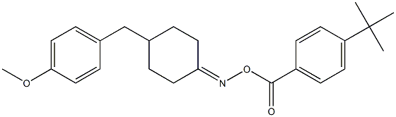 N-{[4-(tert-butyl)benzoyl]oxy}-N-[4-(4-methoxybenzyl)cyclohexylidene]amine 结构式