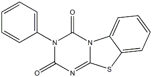 3-phenyl-3,4-dihydro-2H-benzo[d][1,3,5]triazino[2,1-b][1,3]thiazole-2,4-dione 结构式