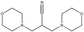 3-morpholino-2-(morpholinomethyl)propanenitrile 结构式