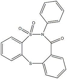 6-phenyl-6,7-dihydro-5H-5lambda~6~-dibenzo[d,g][1,6,2]dithiazocine-5,5,7-trione 结构式