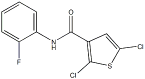 N3-(2-fluorophenyl)-2,5-dichlorothiophene-3-carboxamide 结构式