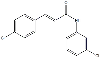 N1-(3-chlorophenyl)-3-(4-chlorophenyl)acrylamide 结构式