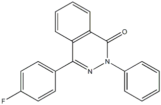 4-(4-fluorophenyl)-2-phenyl-1,2-dihydrophthalazin-1-one 结构式