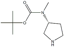 tert-butyl (3R)-pyrrolidin-3-ylmethylcarbamate 结构式