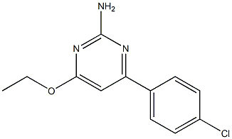 4-(4-chlorophenyl)-6-ethoxypyrimidin-2-amine 结构式