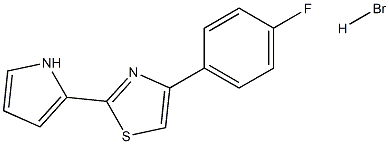 4-(4-fluorophenyl)-2-(1H-pyrrol-2-yl)-1,3-thiazole hydrobromide 结构式