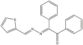 1,2-diphenyl-2-[2-(2-thienylmethylidene)hydrazono]ethan-1-one 结构式