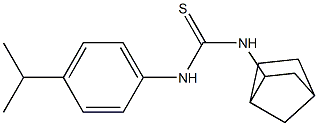 N-bicyclo[2.2.1]hept-2-yl-N'-(4-isopropylphenyl)thiourea 结构式