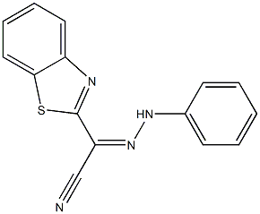 2-(1,3-benzothiazol-2-yl)-2-(2-phenylhydrazono)acetonitrile 结构式