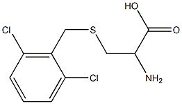 2-amino-3-[(2,6-dichlorobenzyl)thio]propanoic acid 结构式