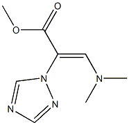 methyl 3-(dimethylamino)-2-(1H-1,2,4-triazol-1-yl)acrylate 结构式