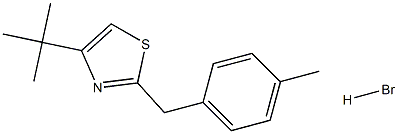 4-(tert-butyl)-2-(4-methylbenzyl)-1,3-thiazole hydrobromide 结构式
