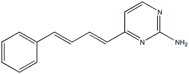 4-(4-phenylbuta-1,3-dienyl)pyrimidin-2-amine 结构式