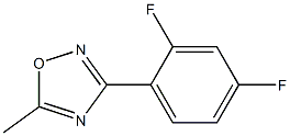 3-(2,4-difluorophenyl)-5-methyl-1,2,4-oxadiazole 结构式