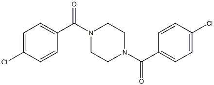 [4-(4-chlorobenzoyl)piperazino](4-chlorophenyl)methanone 结构式