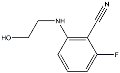 2-fluoro-6-[(2-hydroxyethyl)amino]benzonitrile 结构式