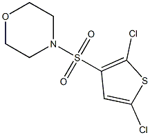 4-[(2,5-dichloro-3-thienyl)sulfonyl]morpholine 结构式