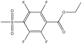 ethyl 2,3,5,6-tetrafluoro-4-(methylsulfonyl)benzoate 结构式