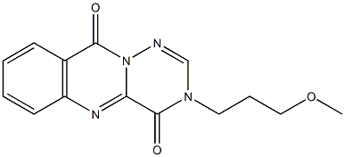 3-(3-methoxypropyl)-4,10-dihydro-3H-[1,2,4]triazino[6,1-b]quinazoline-4,10-dione 结构式