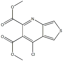 dimethyl 4-chlorothieno[3,4-b]pyridine-2,3-dicarboxylate 结构式