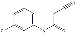 N1-(3-chlorophenyl)-2-cyanoacetamide 结构式