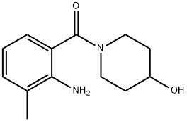 1-(2-amino-3-methylbenzoyl)piperidin-4-ol 结构式