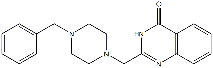 2-[(4-benzylpiperazino)methyl]-4(3H)-quinazolinone 结构式