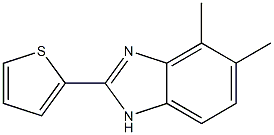 4,5-dimethyl-2-(2-thienyl)-1H-benzo[d]imidazole 结构式