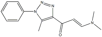 3-(dimethylamino)-1-(5-methyl-1-phenyl-1H-1,2,3-triazol-4-yl)prop-2-en-1-one 结构式