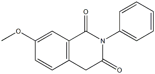 7-methoxy-2-phenyl-1,2,3,4-tetrahydroisoquinoline-1,3-dione 结构式