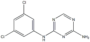 2-Amino-4-(3,5-dichlorophenylamino)-1,3,5-triazine 结构式