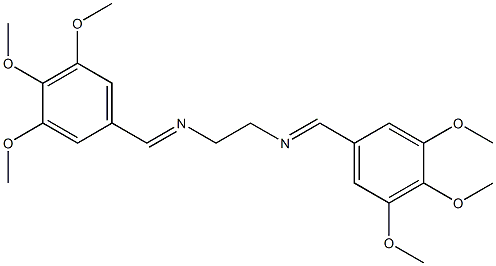 N1,N2-di(3,4,5-trimethoxybenzylidene)ethane-1,2-diamine 结构式